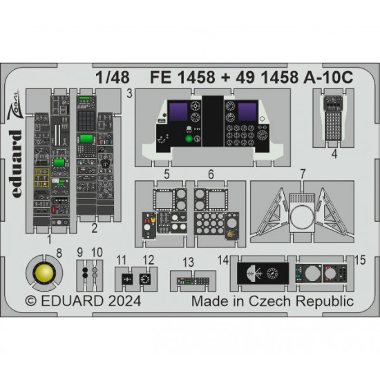 1/48 A-10C Thunderbolt II Interior Detail set for Great Wall Hobby kits