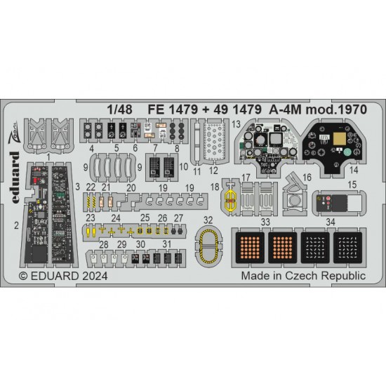 1/48 A-4M Skyhawk Mod. 1970 Detail set for Magic Factory kits