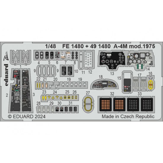 1/48 A-4M Skyhawk Mod. 1975 Detail set for Magic Factory kits