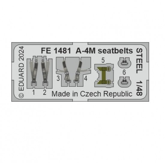 1/48 A-4M Skyhawk Seatbelts for Magic Factory kits