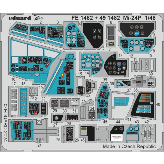 1/48 Mil Mi-24P Detail Parts for Trumpeter kits