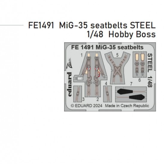 1/48 Mikoyan MiG-35 Seatbelts for Hobby Boss kits