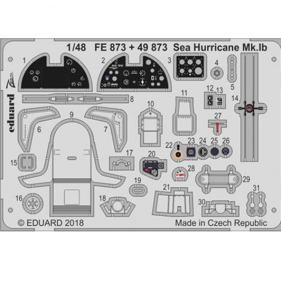 1/48 Sea Hurricane Mk.Ib Detail-up Set for Airfix kits