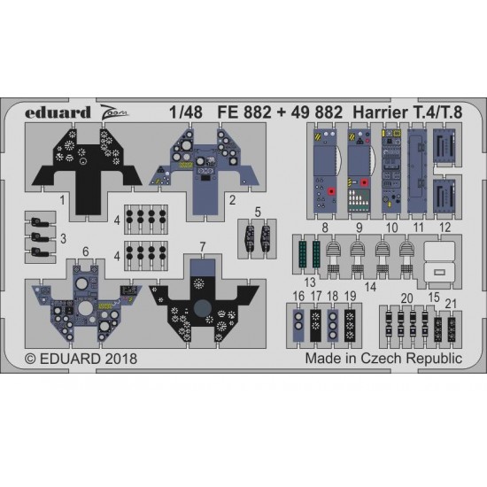 1/48 Harrier T.4/T.8 Detail-up Set for Kinetic kits