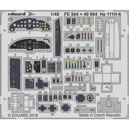 1/48 He 111H-6 Detail-up set for ICM kits