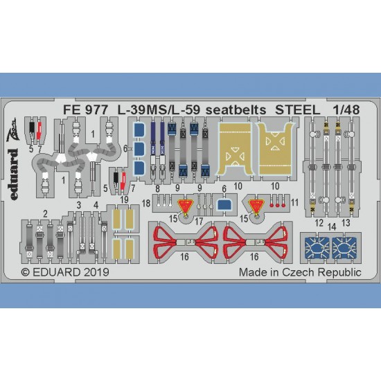 1/48 Aero L-39MS/L-59 Albatros Seatbelts Set for Trumpeter kits