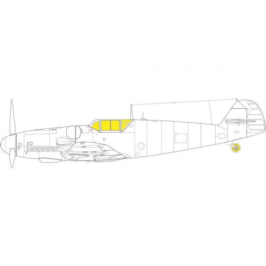 1/32 Messerschmitt Bf 109G-2/4 Tface Masking for Revell kits