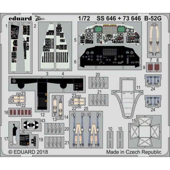 1/72 Boeing B-52G Stratofortress Detail Set for Modelcollect kits