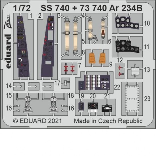 1/72 Arado Ar 234B Detail Set for Hobby 2000/Dragon kits