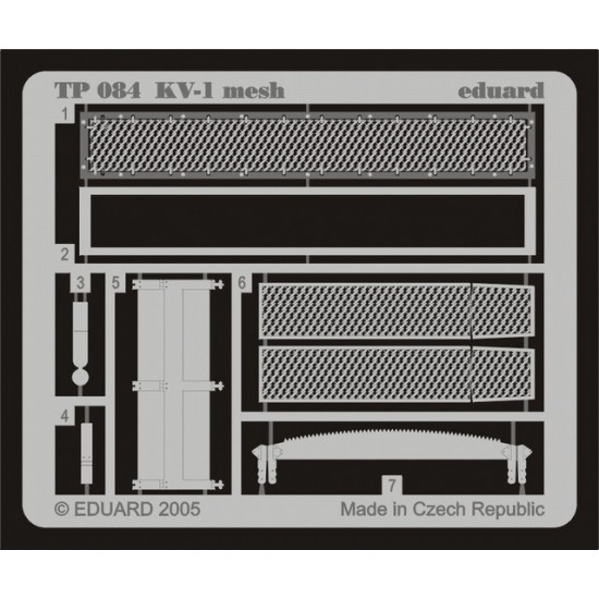 1/35 Soviet KV-1 Mesh Screens for Trumpeter kit