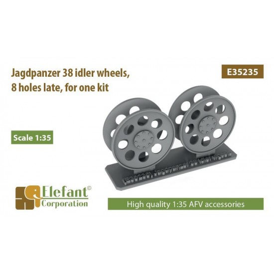 1/35 Jagdpanzer 38 Idler Wheels 8 Holes Late for One Kit