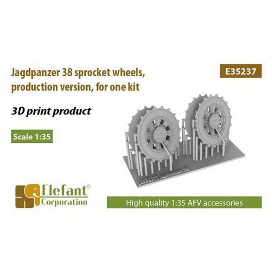 1/35 Jagdpanzer 38 Sprocket Wheels, Production Version