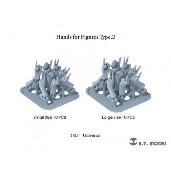 1/35 Hands for Figures Type.2