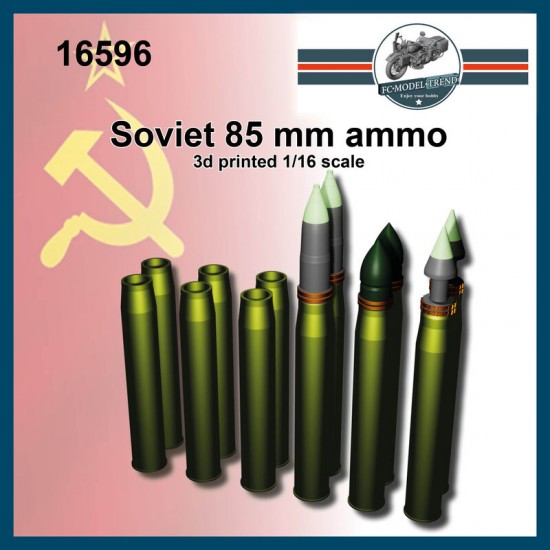 1/16 Soviet 85mm Rounds Ammunition