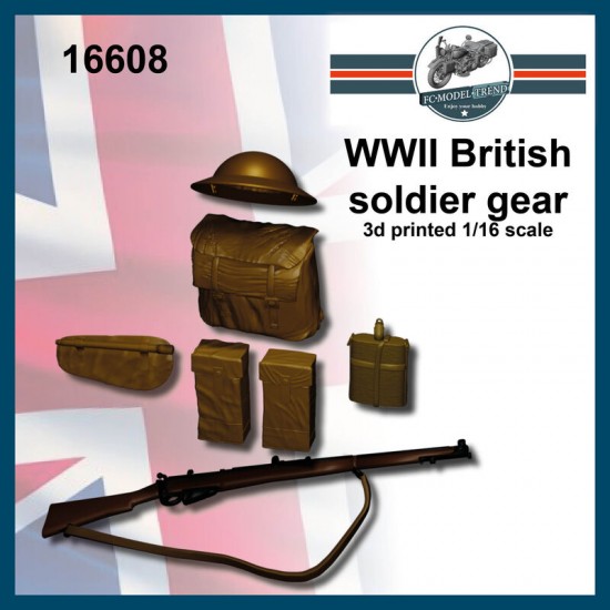 1/16 WWII British Soldier Gear