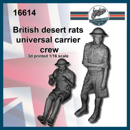 1/16 British 'Desert Rats' Universal Carrier Crews (2 figures)