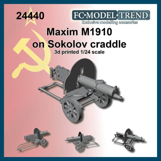 1/24 Maxim 1910 With Sokolov Craddle