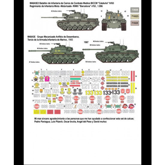 1/35 M48 in Spain Decals