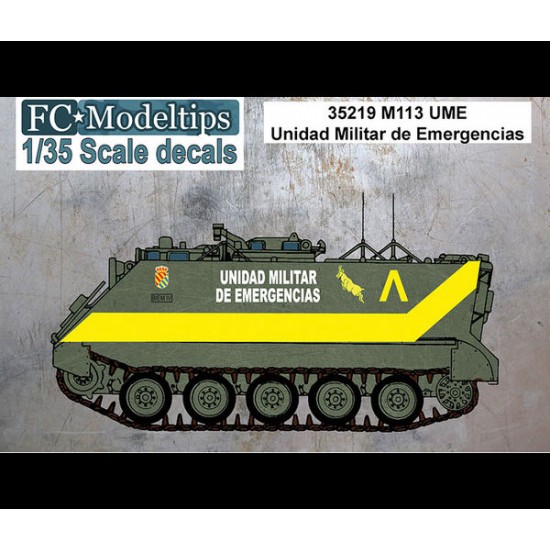 1/35 Spanish UME M113 Decals