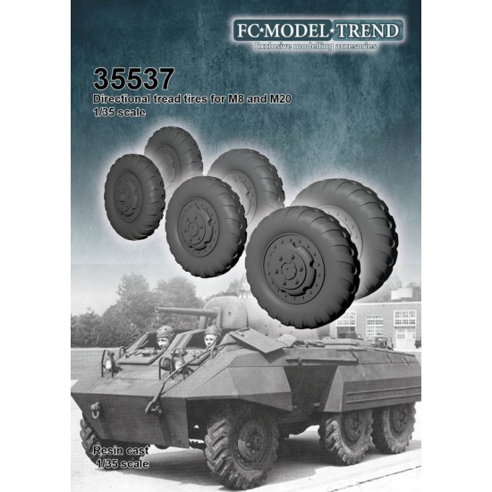 1/35 M8/M20 Directional Pattern Tyres