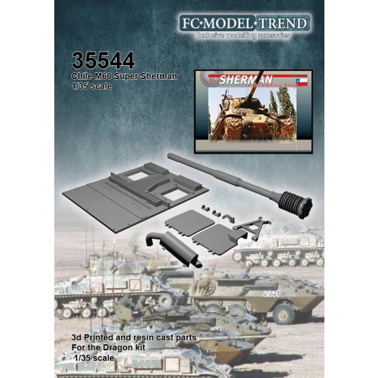 1/35 Chile M60 Super Sherman Detail Set for Dragon kits