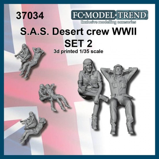 1/35 SAS Desert Jeep Crew, Set 2