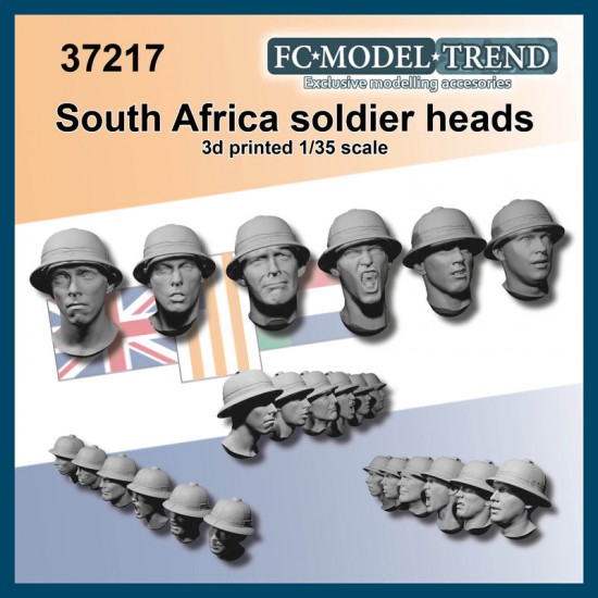 1/35 WWII South Africa Soldiers Heads