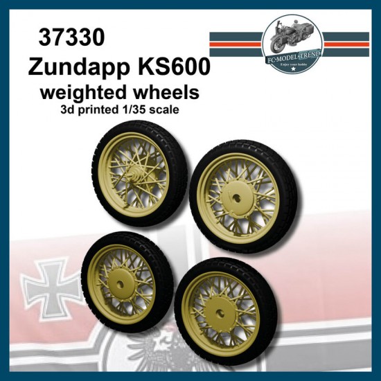 1/35 Zundapp KS600 Weighted Wheels