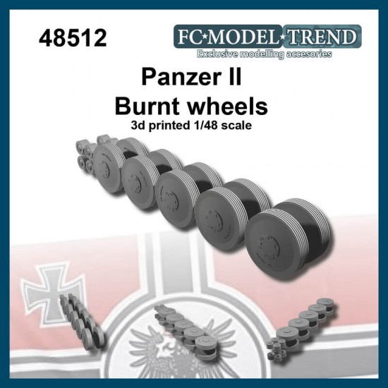 1/48 Panzer II Burnt Wheels