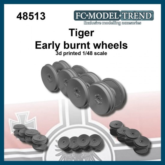 1/48 Tiger Burnt Wheels