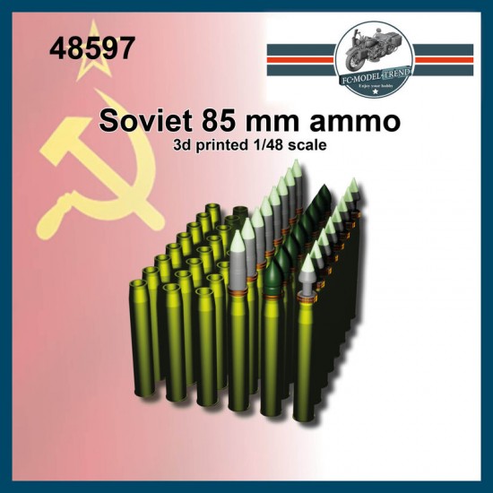 1/48 Soviet 85mm Rounds Ammunition