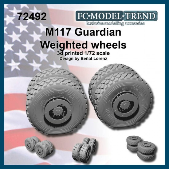 1/72 M1117 Guardian Weighted Wheels