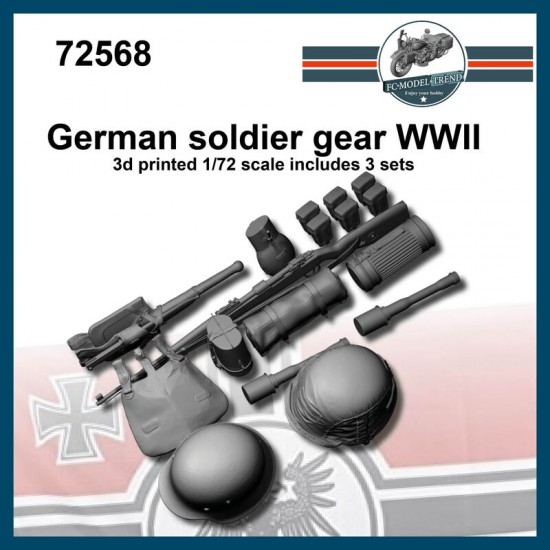 1/72 WWII German Soldier Gear