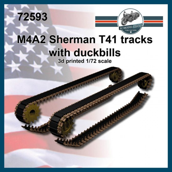 1/72 M4A2 Sherman T41 Tracks with Duckbill