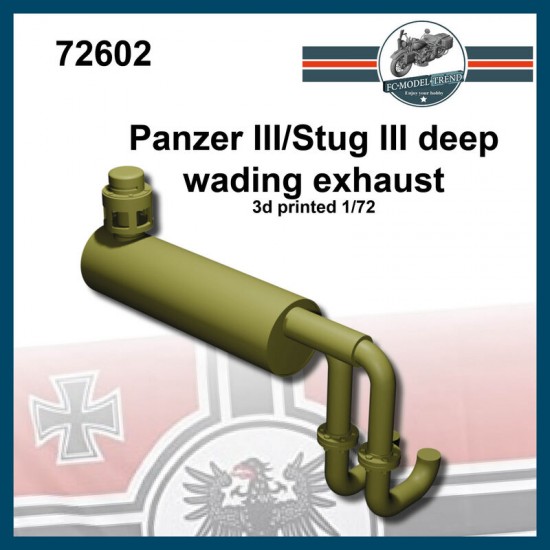 1/72 Panzer III / Stug III Deep Wading Exhaust