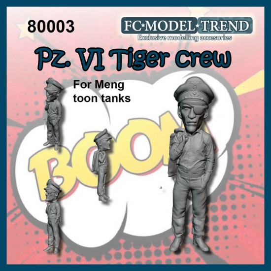 Non-Scale Tiger Commander for Meng Chibi Tank Toon Series