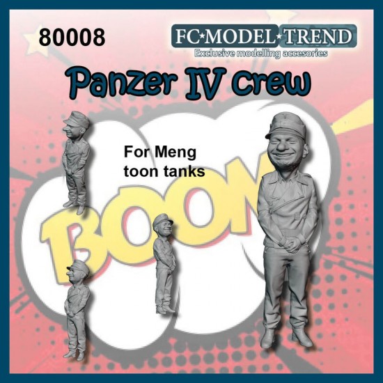 Non-Scale Panzer IV Crew for Meng Chibi Tank Toon Series