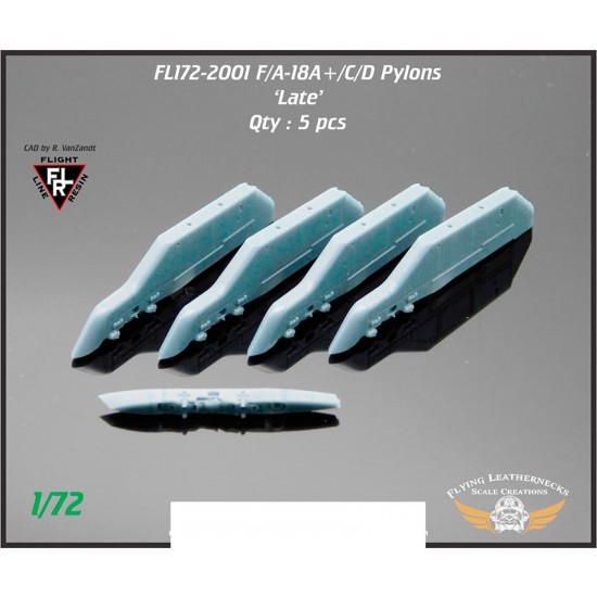 1/72 F/A-18C/D Pylons 'Late' (SUU-63C/A wing pylons and SUU-62C/A centerline pylon)