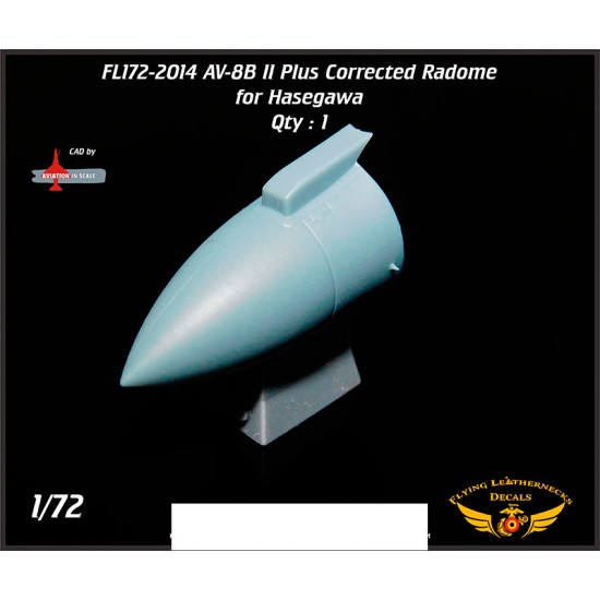 1/72 AV-8B II Plus Corrected Radome for Hasegawa kits