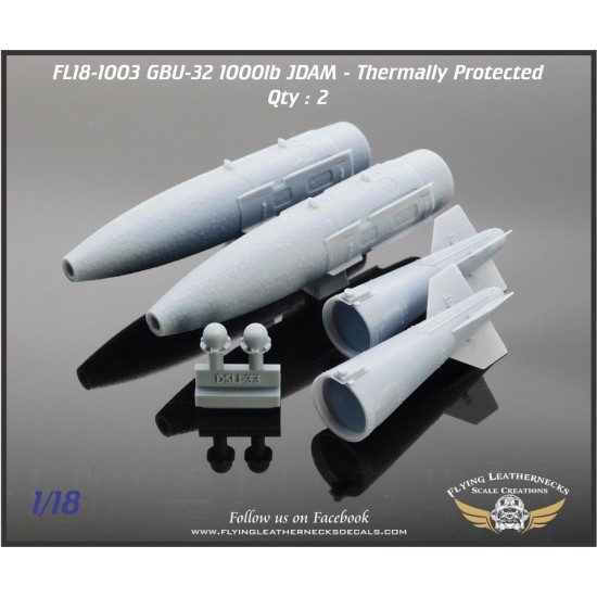 1/18 GBU-32 1000lb JDAM with DSU-33 Thermally Protected (2 Bombs)