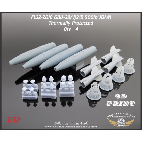 1/32 GBU-38 500lb JDAM - Thermally Protected (4pcs)