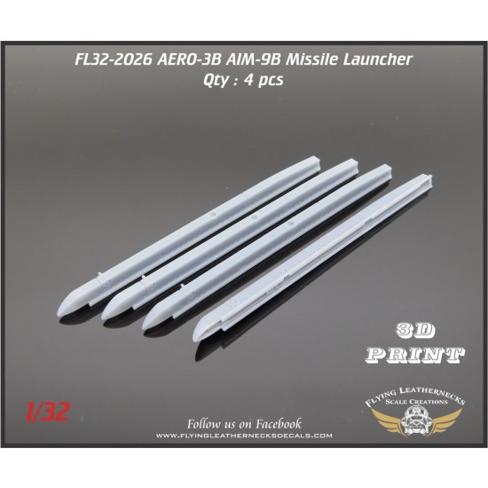 1/32 AERO-3B Missile Launcher for AIM-9B Sidewinder (4pcs)