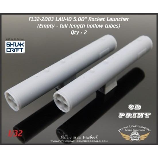 1/32 LAU-10 5.00" Rocket Launcher (Empty) 2 pods