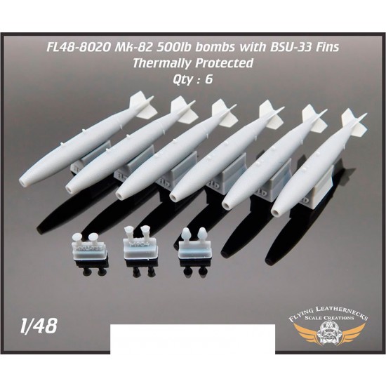 1/48 Mk-82 / BLU-111A/B with BSU-33 Fin - Thermally Protected (6pcs)