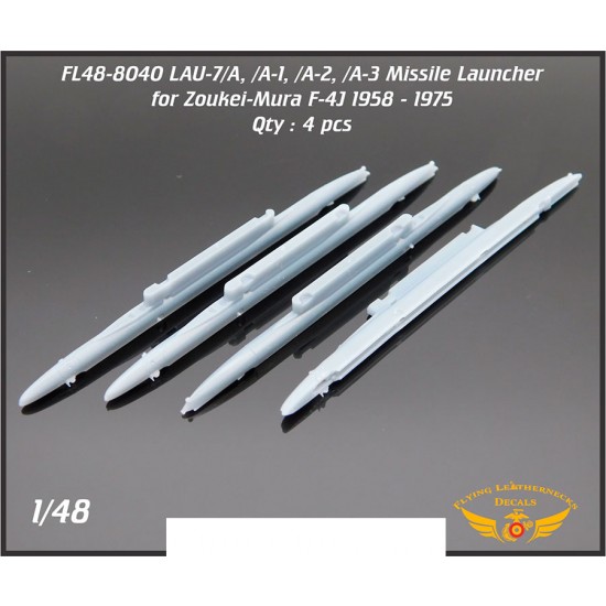 1/48 LAU-7/A thru /A-3 USN/USMC F-4 1958 to 1975 for Zoukei-Mura (4pcs)