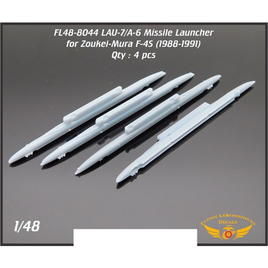 1/48 LAU-7/A-6 Missile Launcher 1988-1991 for Zoukei-Mura F-4S (4pcs)