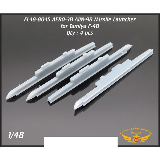 1/48 AERO-3B Missile Launcher for Tamiya F-4B (4pcs)