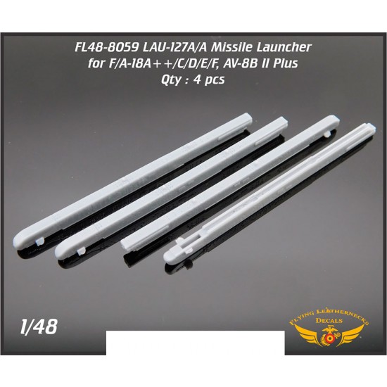 1/48 LAU-127A/A Missile Launcher for AIM-9M/X, AIM-120 (4pcs)