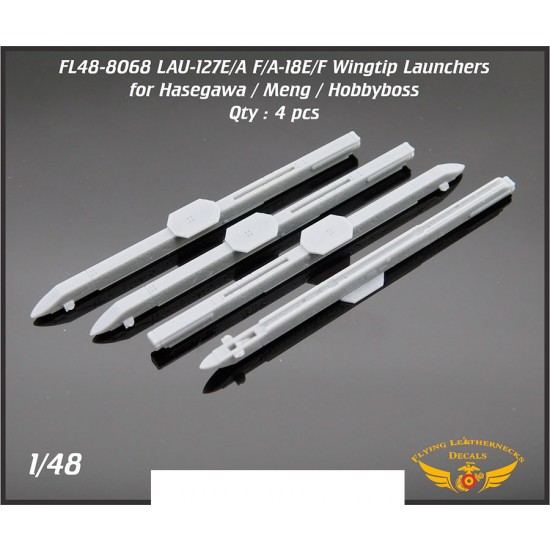 1/48 LAU-127B/A Wingtip Launcher for Hasegawa/Meng F/A-18E/F (4pcs)