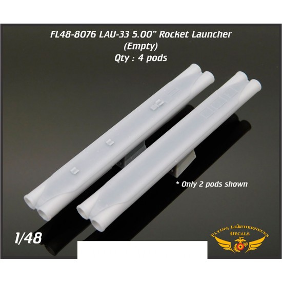 1/48 LAU-33 Dual 5.00" Rocket Launcher (Empty)